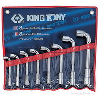 Набор торцевых L-образных ключей, 8-19 мм, 8 предметов KING TONY 1808MR
